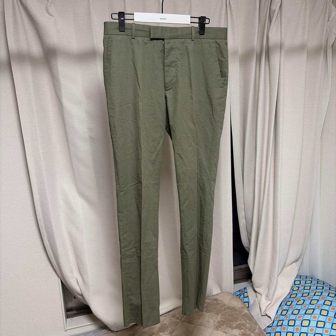 早い者勝ち　Maison Margiela 20ssオリーブグリーン スラックス