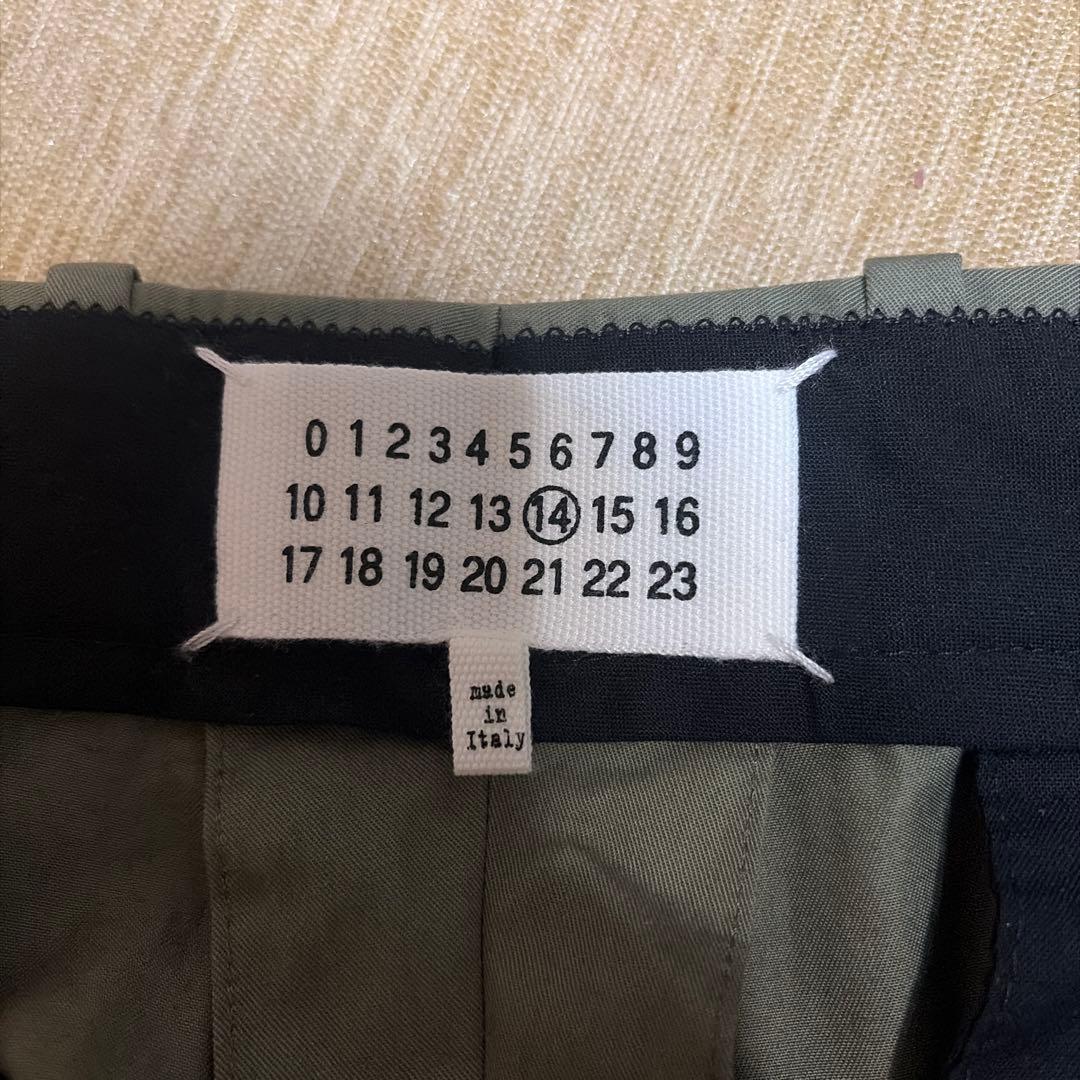 早い者勝ち　Maison Margiela 20ssオリーブグリーン スラックス