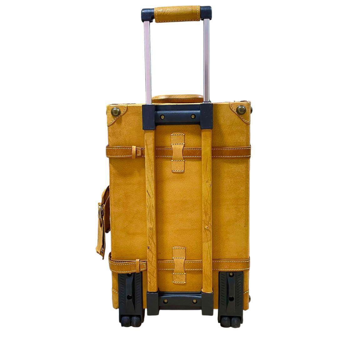 シフレ ユーラシアトランク キャリーケース レザー 豚 キャメル系