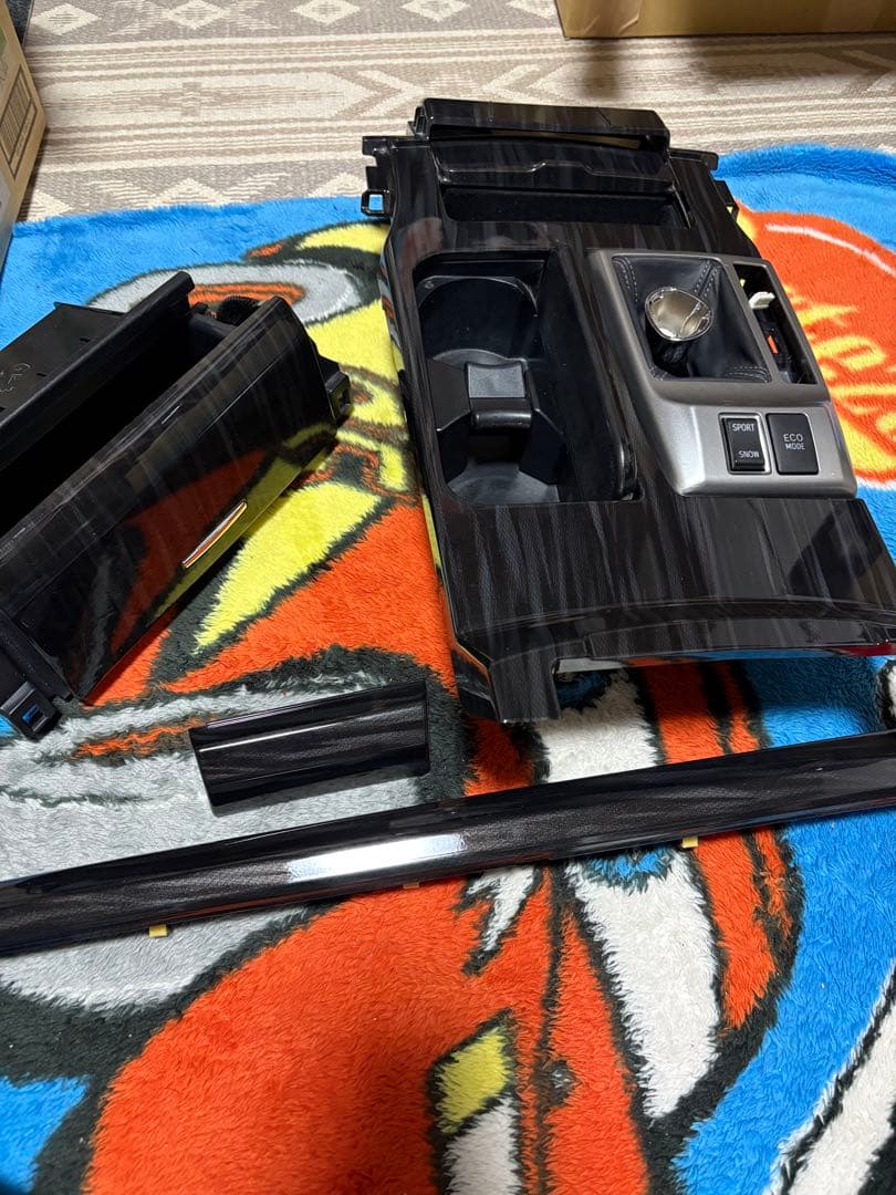 マークX GRX130 前期ヴェルティガ 内装パネル4点セット 黒木目調