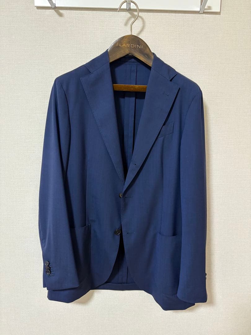 LARDINI Easy wearネイビー スーツ 収納袋付き