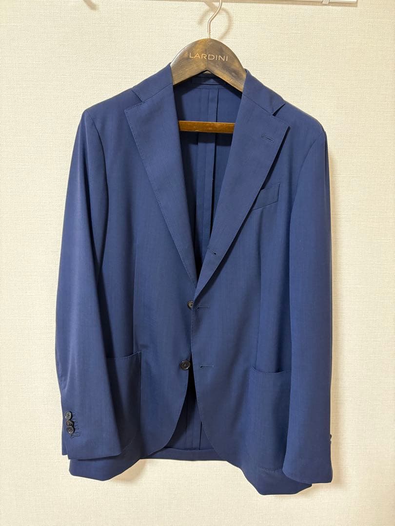 LARDINI Easy wearネイビー スーツ 収納袋付き