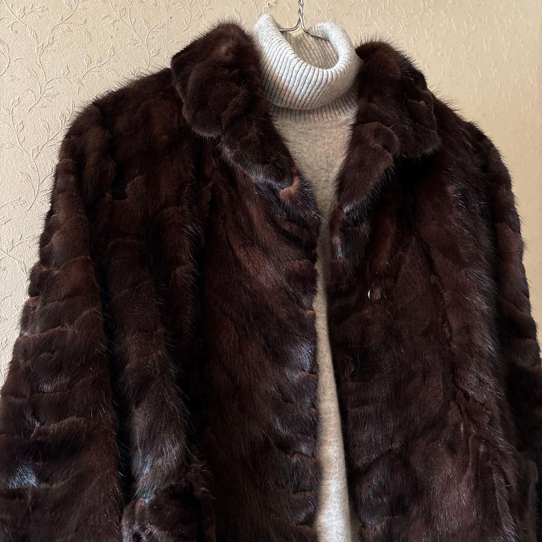 ◆BEATING HEART◆デンマーク製ミンク使用 ミンクファーショートコート