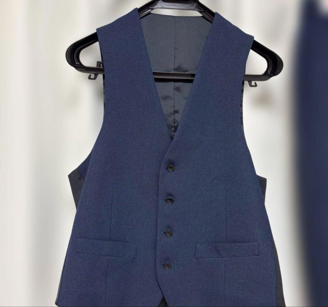 未使用 SUIT SELECT レギュラーフィット　スリーピーススーツ ネイビー