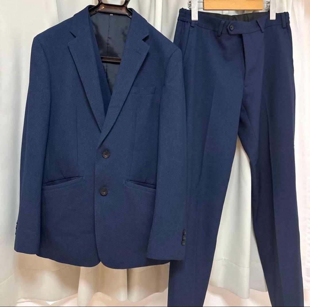 未使用 SUIT SELECT レギュラーフィット　スリーピーススーツ ネイビー