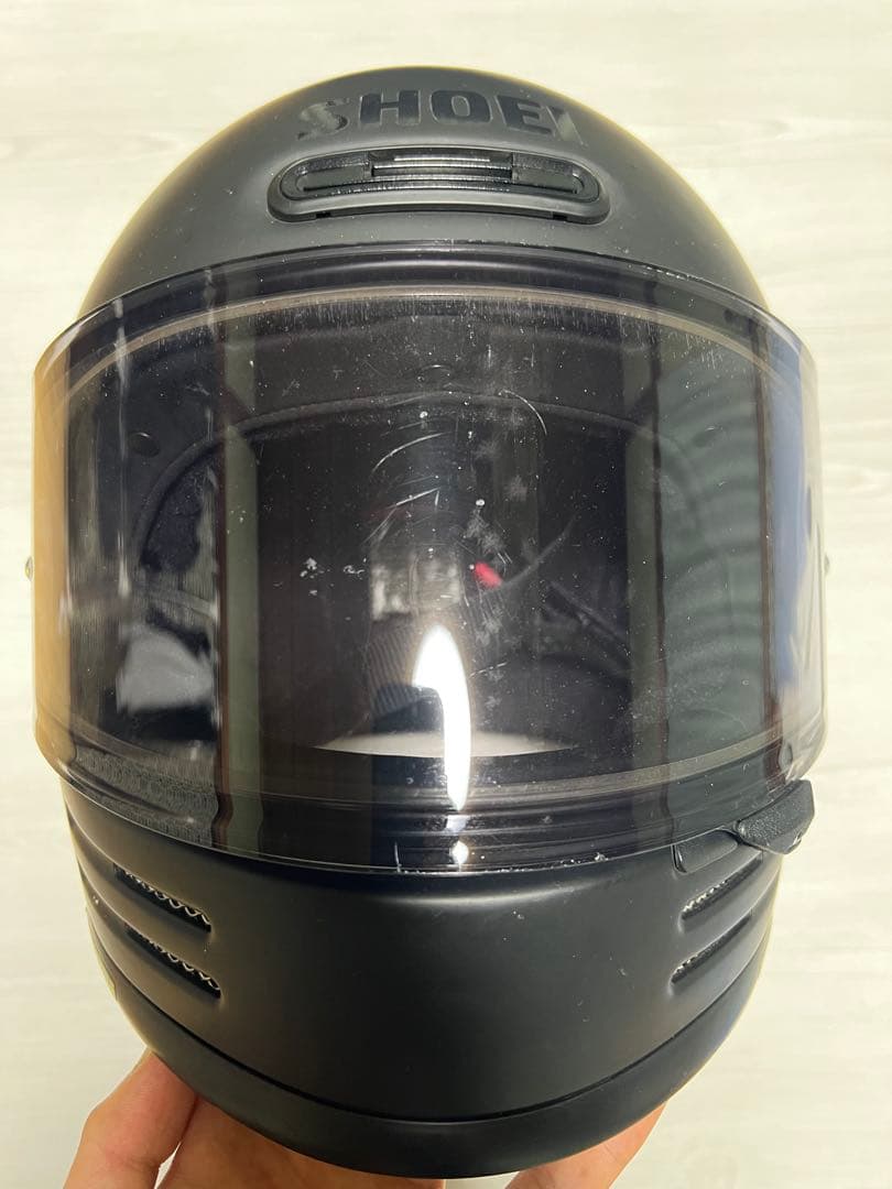 SHOEIグラムスターマットブラック(ダークシールド)＋付属品付き＋除菌消臭済み