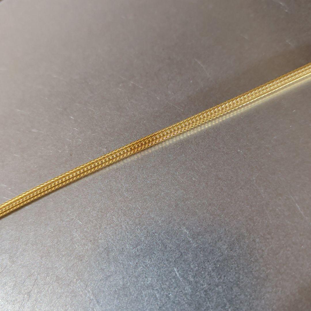 ネックレス　K18　YG　 編み込み　10.57g