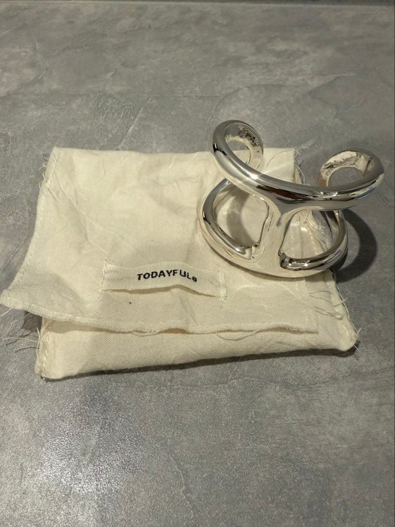 todayful(トゥディフル)/シルバーバングル/カーヴィーラインカフ