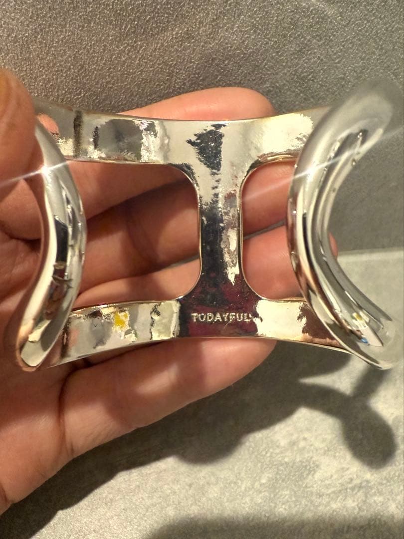 todayful(トゥディフル)/シルバーバングル/カーヴィーラインカフ