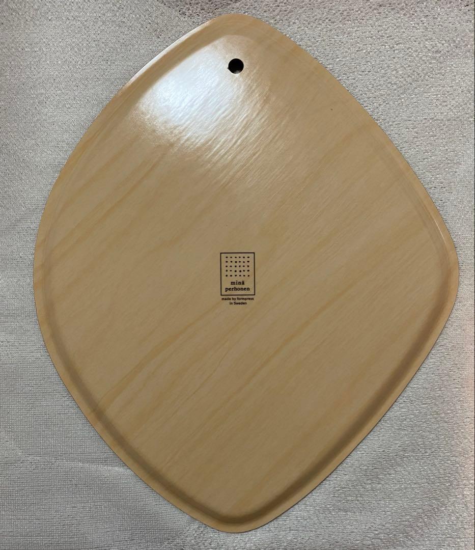 新品未使用★ミナペルホネン　タンバリン　トレイ　brown 白樺＊菱形　レア希少