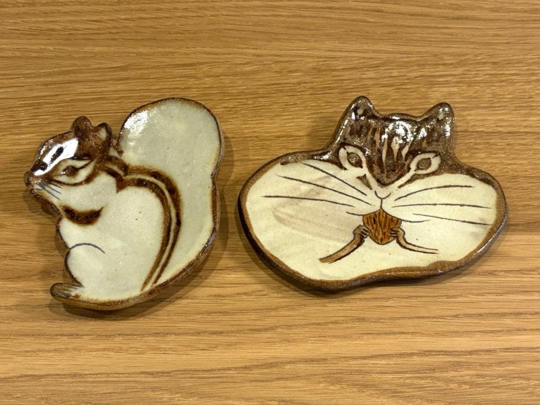 矢板緑　りす　リス　皿　プレート