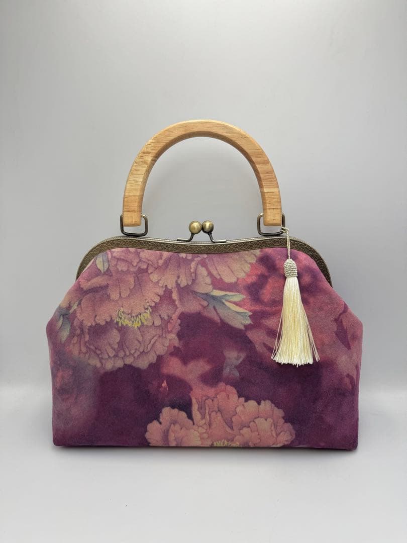 ハンドメイド　大きながま口バッグ　2点セット#489