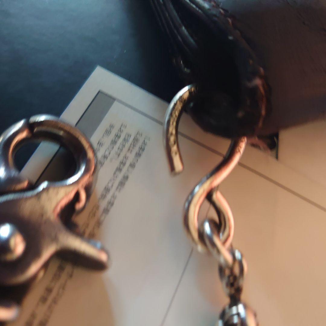 クロムハーツ　ウォレットチェーン　1Ball　ショート　2zip ダークブラウン