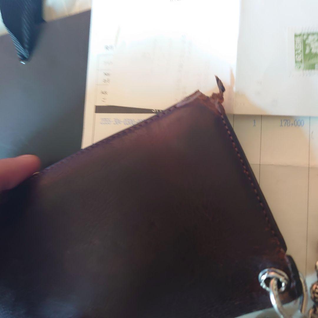 クロムハーツ　ウォレットチェーン　1Ball　ショート　2zip ダークブラウン