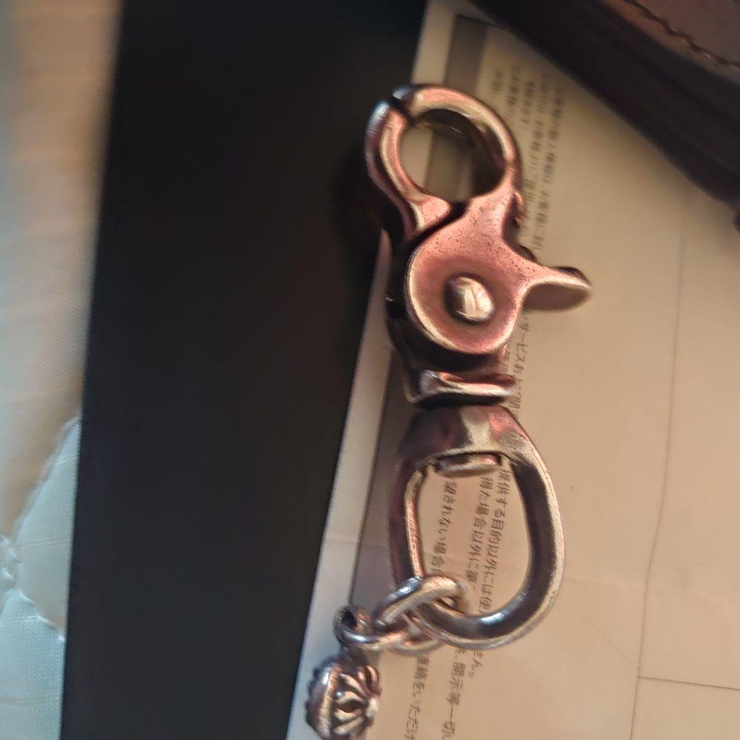 クロムハーツ　ウォレットチェーン　1Ball　ショート　2zip ダークブラウン