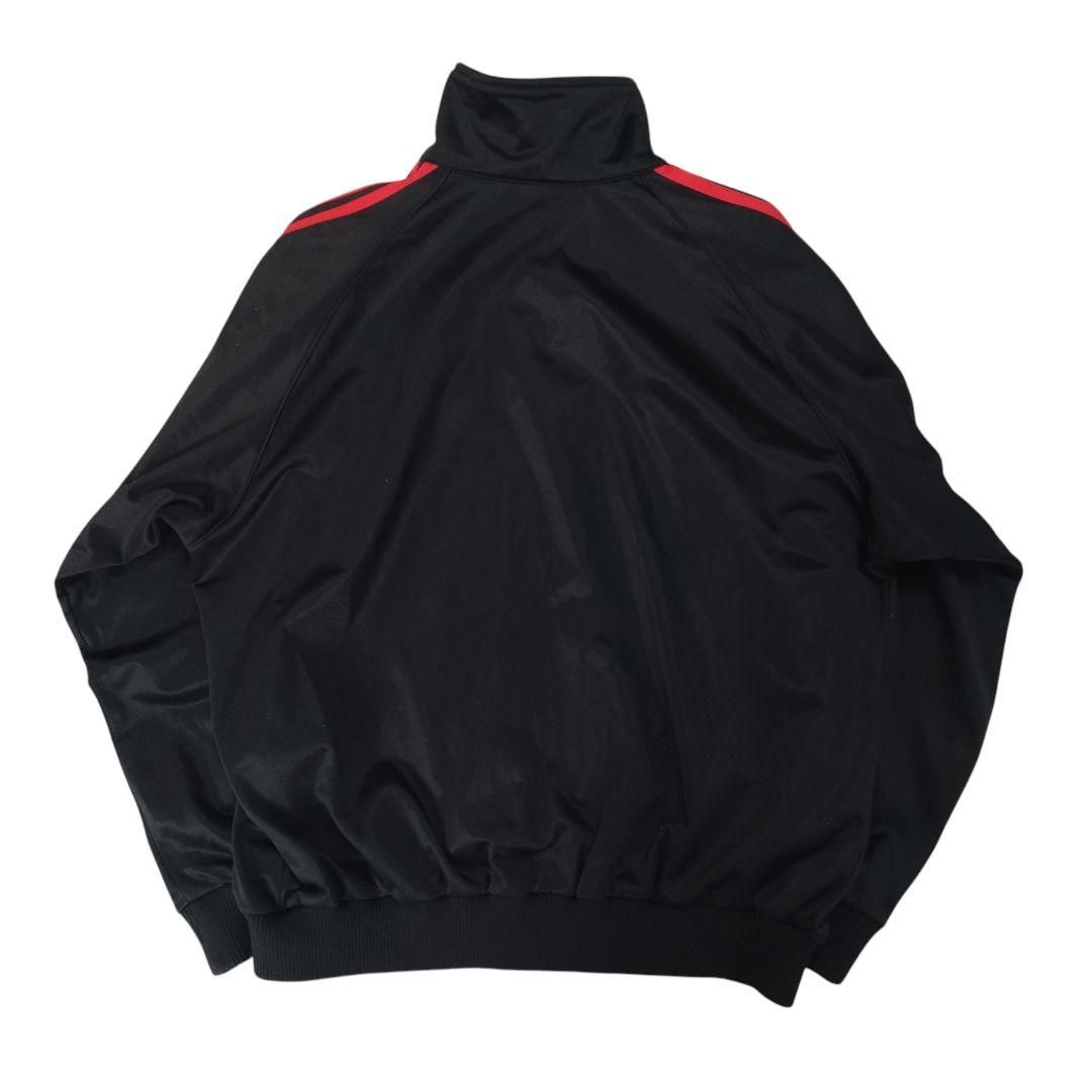 オールドアディダス 90s ジャージ ハイネック トラックジャケット 赤黒 古着