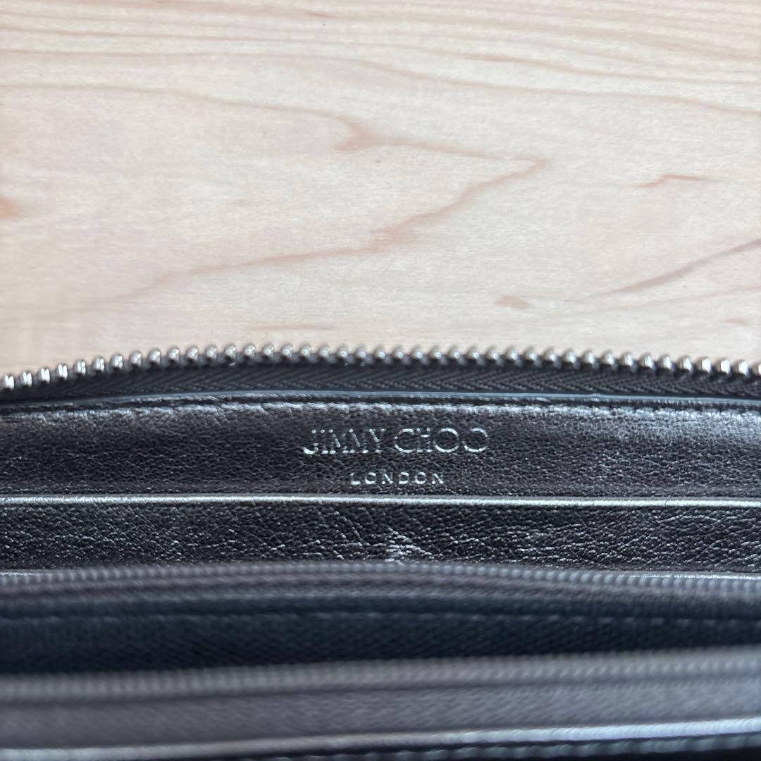 JIMMY CHOO 星型スタッズ カーキシルバー　長財布