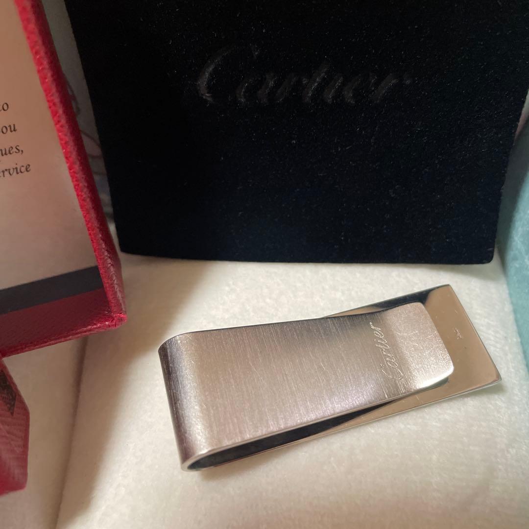 【財布】Cartier カルティエ 2Cモチーフ マネークリップ シルバー