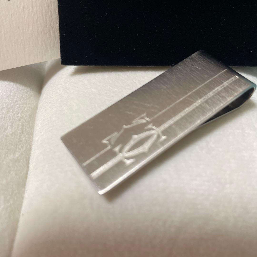【財布】Cartier カルティエ 2Cモチーフ マネークリップ シルバー