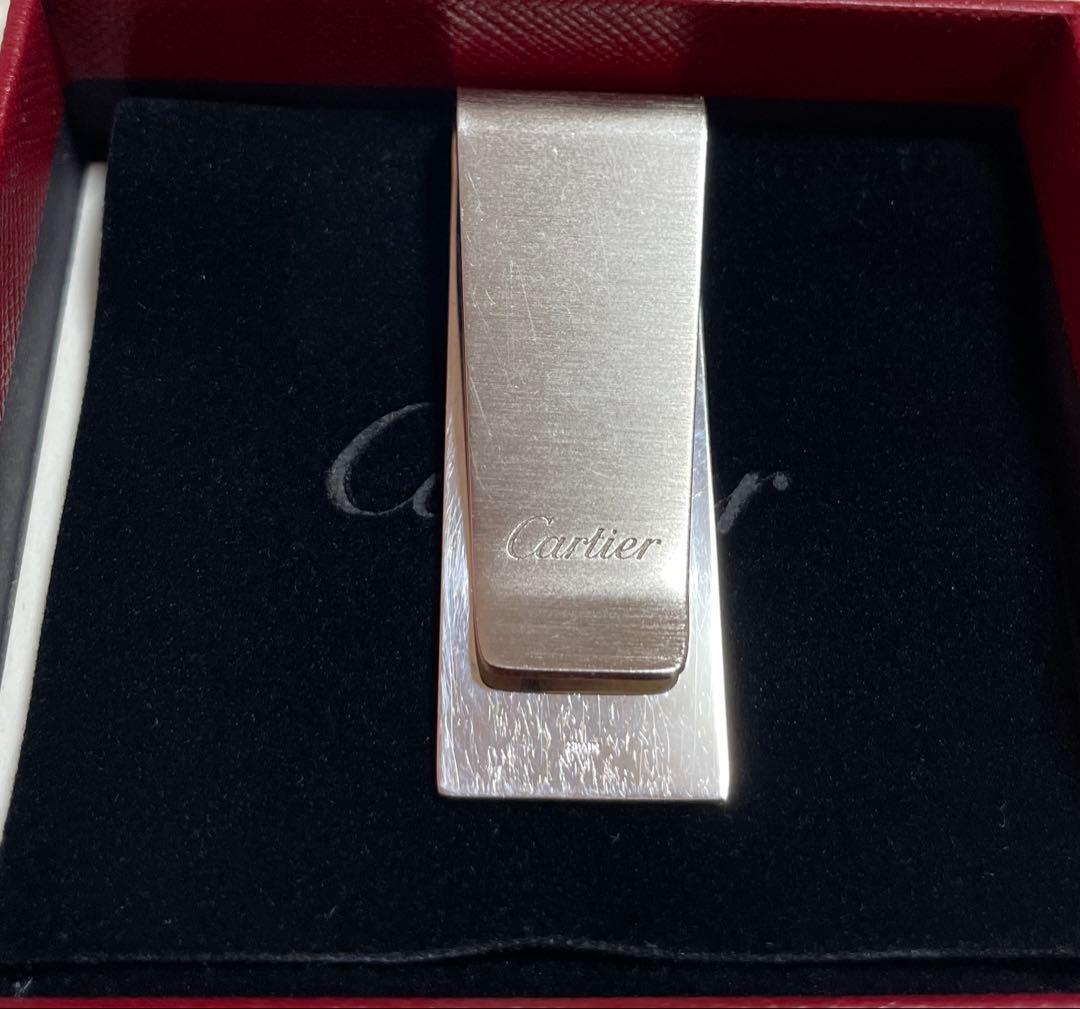 【財布】Cartier カルティエ 2Cモチーフ マネークリップ シルバー