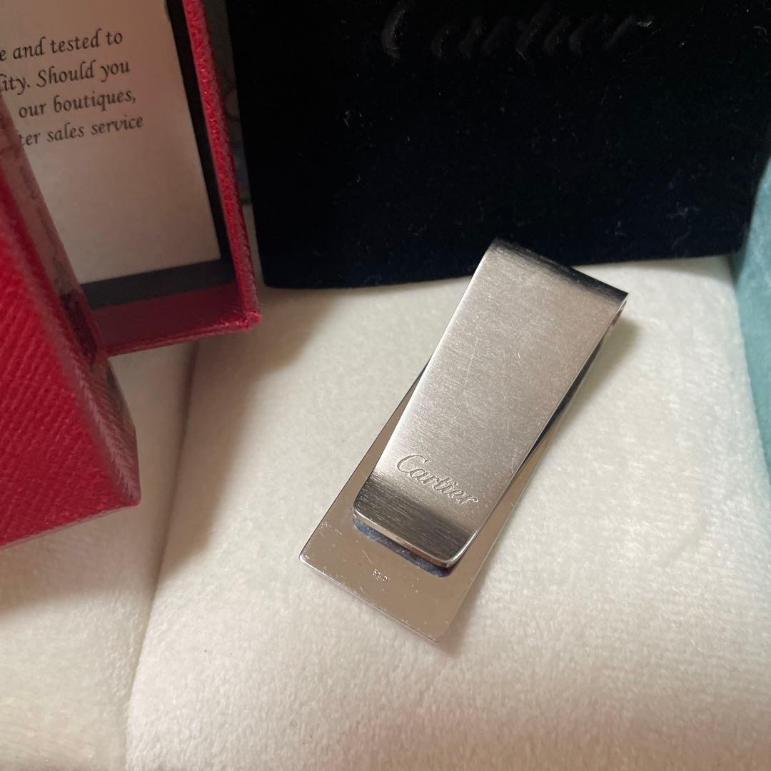 【財布】Cartier カルティエ 2Cモチーフ マネークリップ シルバー