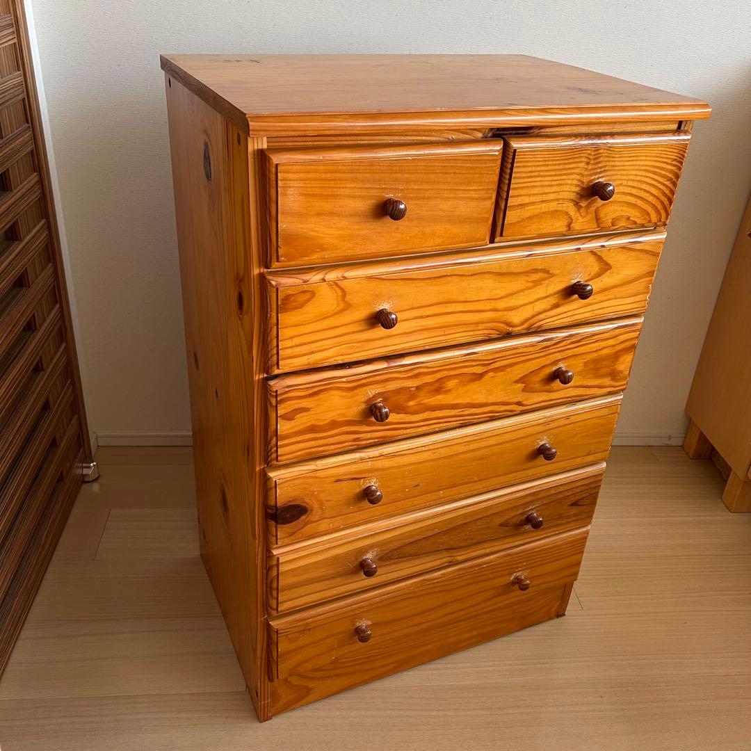 【送料込み】チェスト 天然無垢材（日本製）