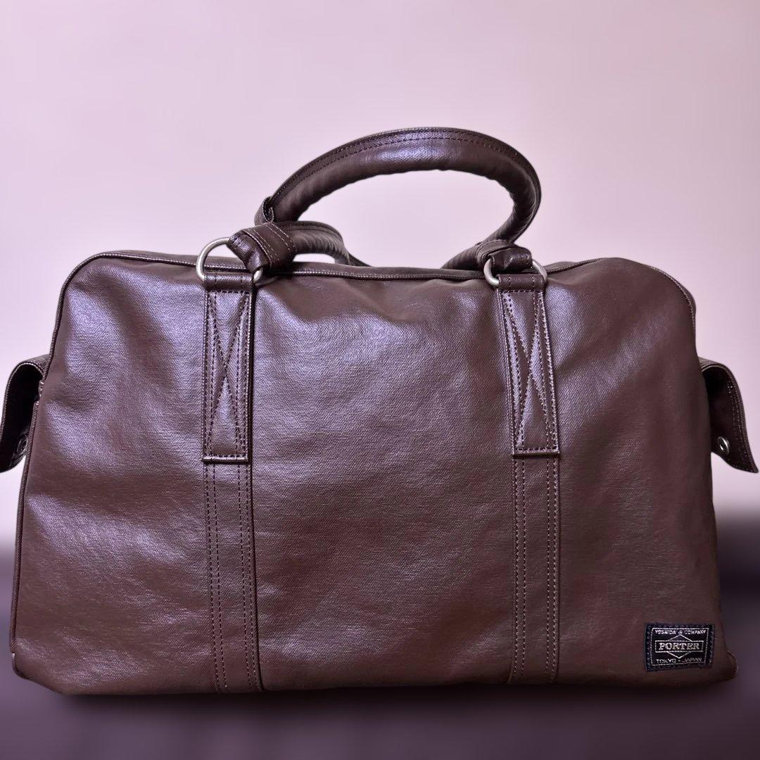 PORTER フリースタイル ボストンバッグ ブラウン