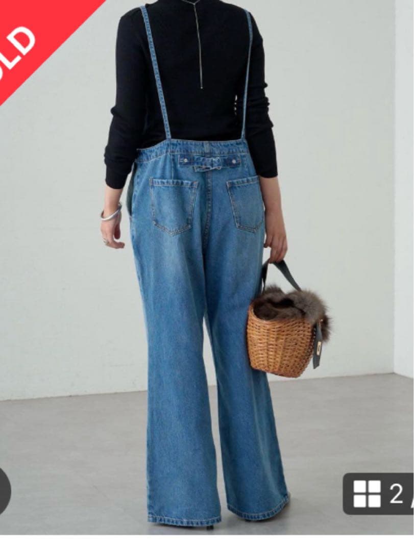 デニムオールインワン