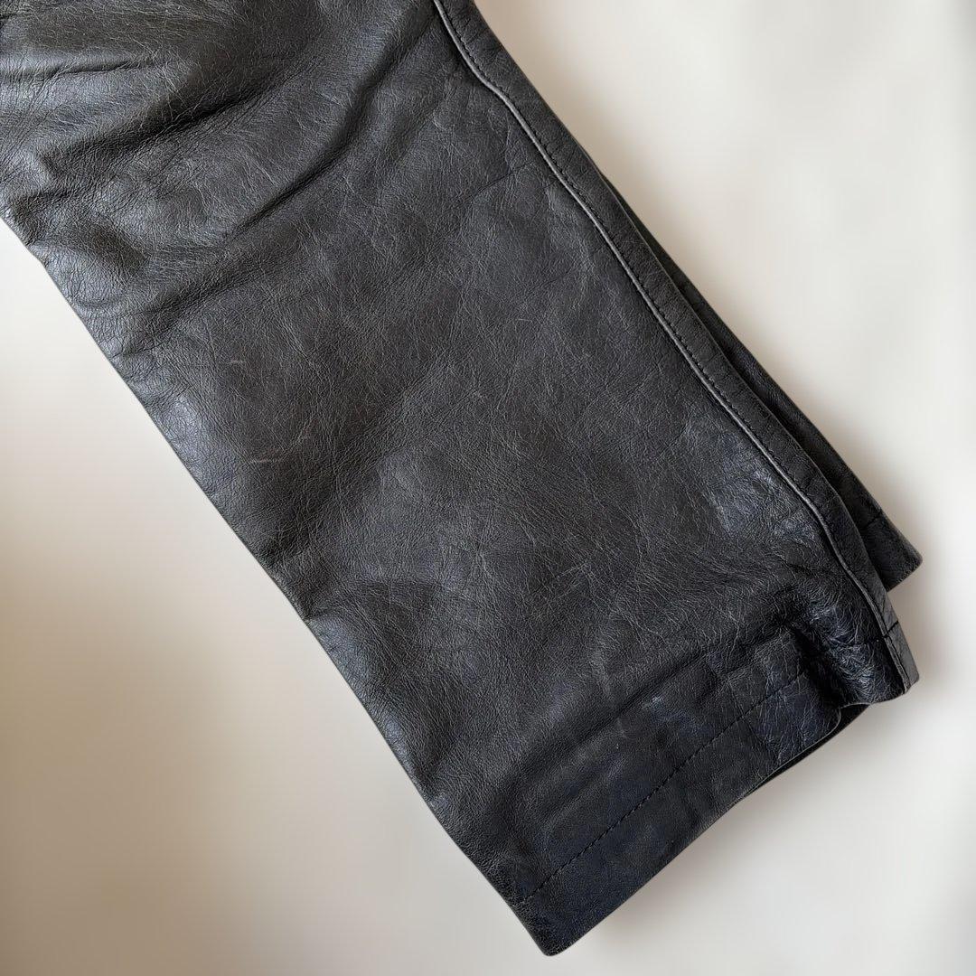値下げ！ダイネーゼバイク用本革メンズパンツ　ブラック46