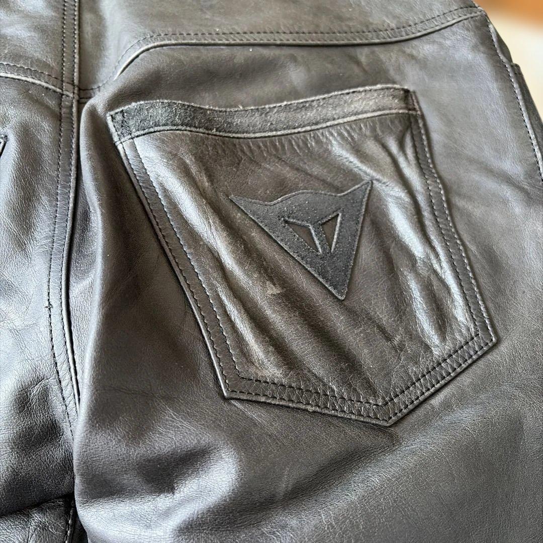 値下げ！ダイネーゼバイク用本革メンズパンツ　ブラック46