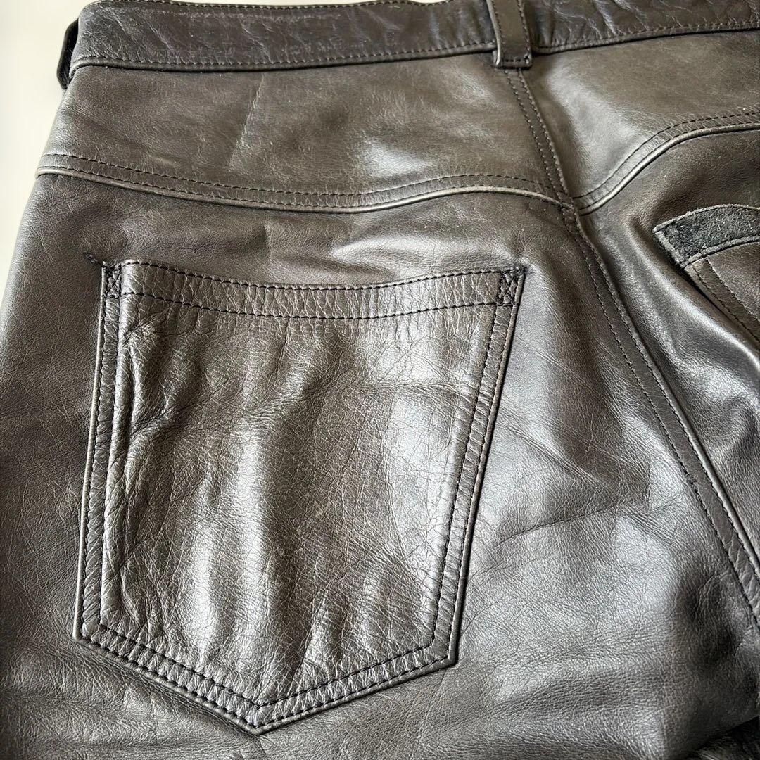 値下げ！ダイネーゼバイク用本革メンズパンツ　ブラック46