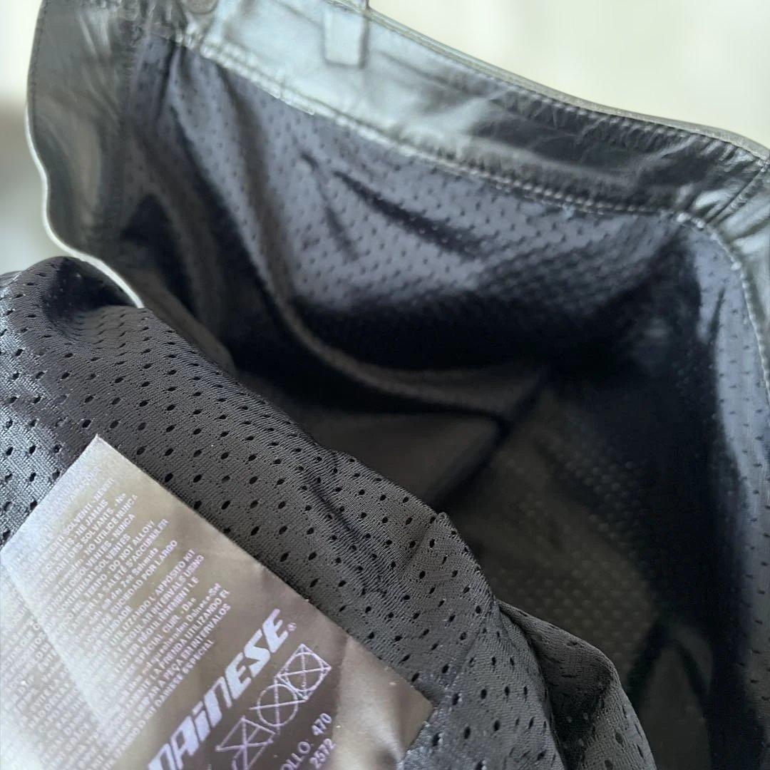 値下げ！ダイネーゼバイク用本革メンズパンツ　ブラック46