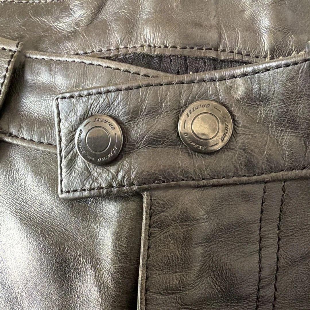 値下げ！ダイネーゼバイク用本革メンズパンツ　ブラック46