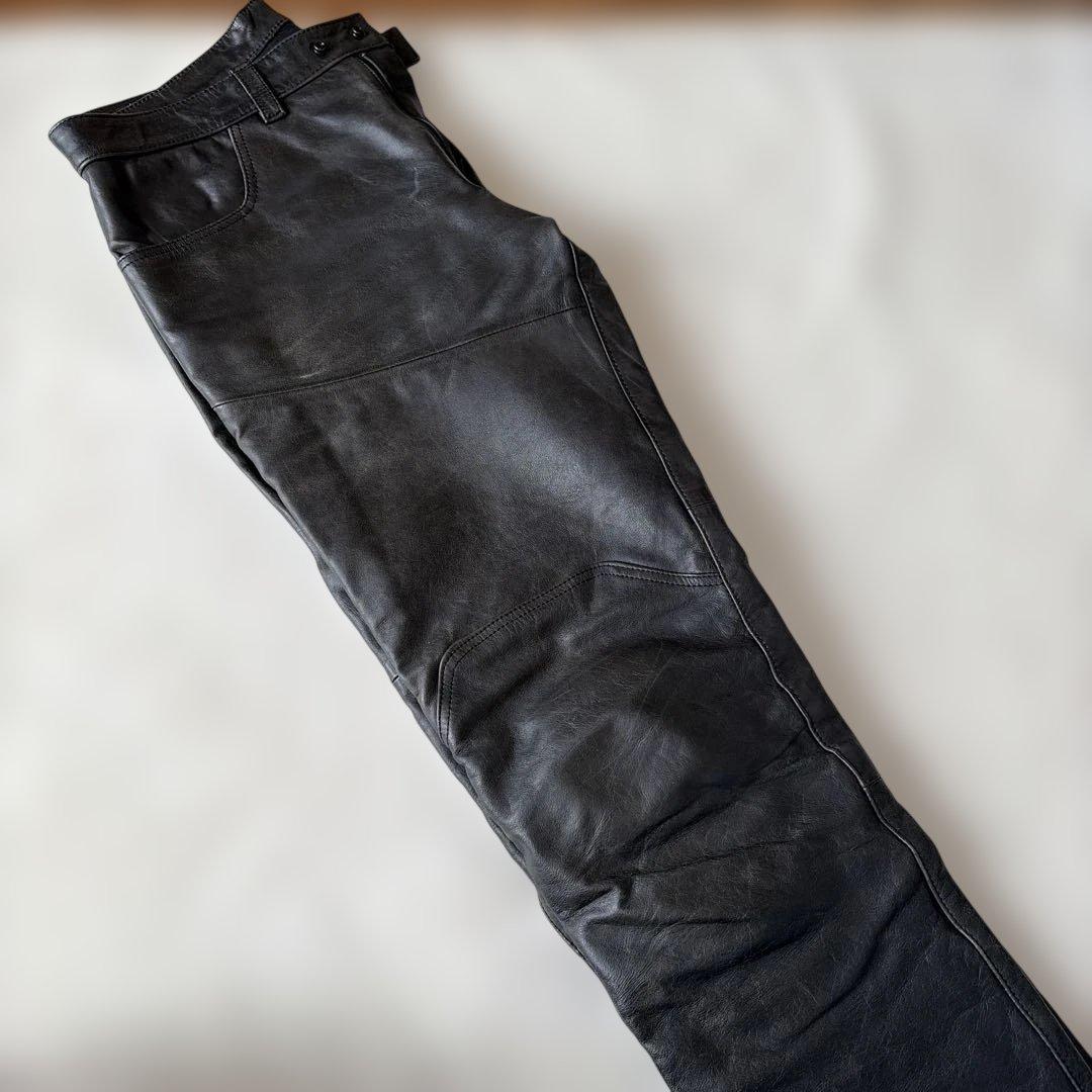 値下げ！ダイネーゼバイク用本革メンズパンツ　ブラック46