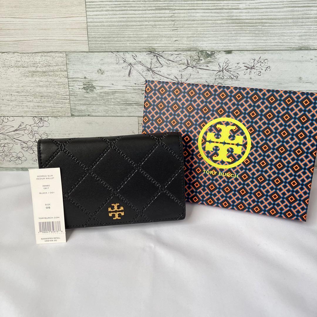 【値下交渉○】Tory Burch ブラック 二つ折り財布