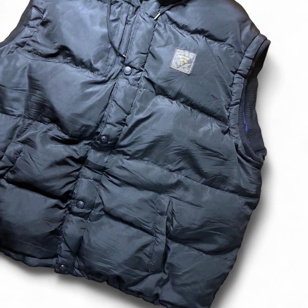 ダウンベスト 3XL B.E.C PITS 刺繍 ピットブル ブラック AKOO