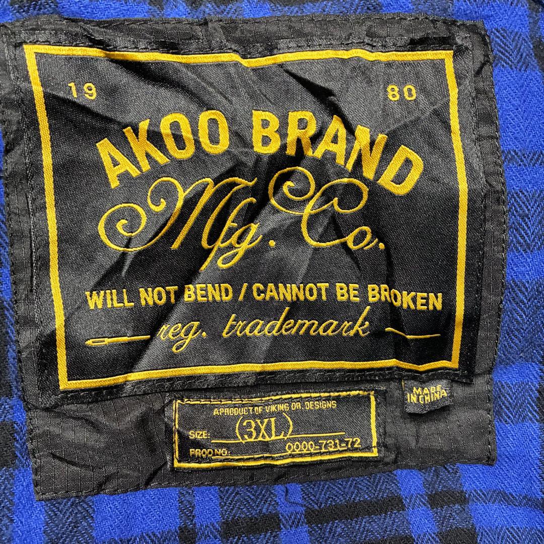 ダウンベスト 3XL B.E.C PITS 刺繍 ピットブル ブラック AKOO