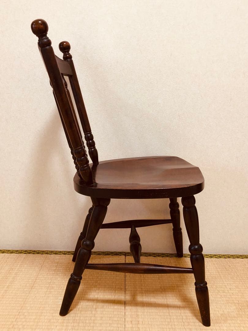 【送料込み】当時物 北海道民芸家具 ダイニングチェアー 2脚あります①