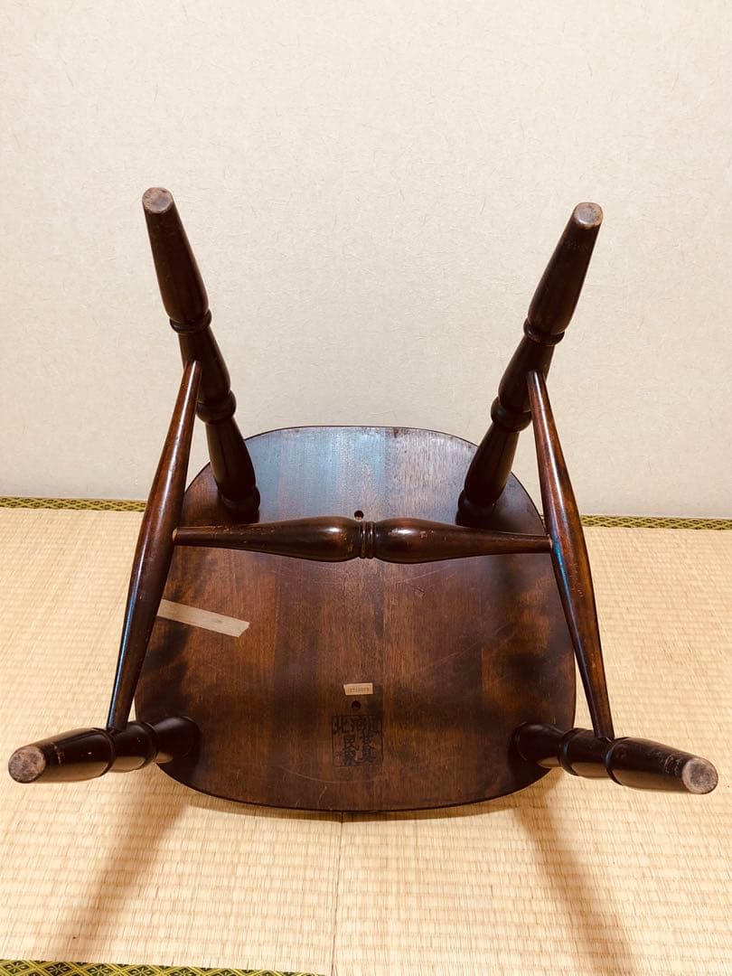 【送料込み】当時物 北海道民芸家具 ダイニングチェアー 2脚あります①