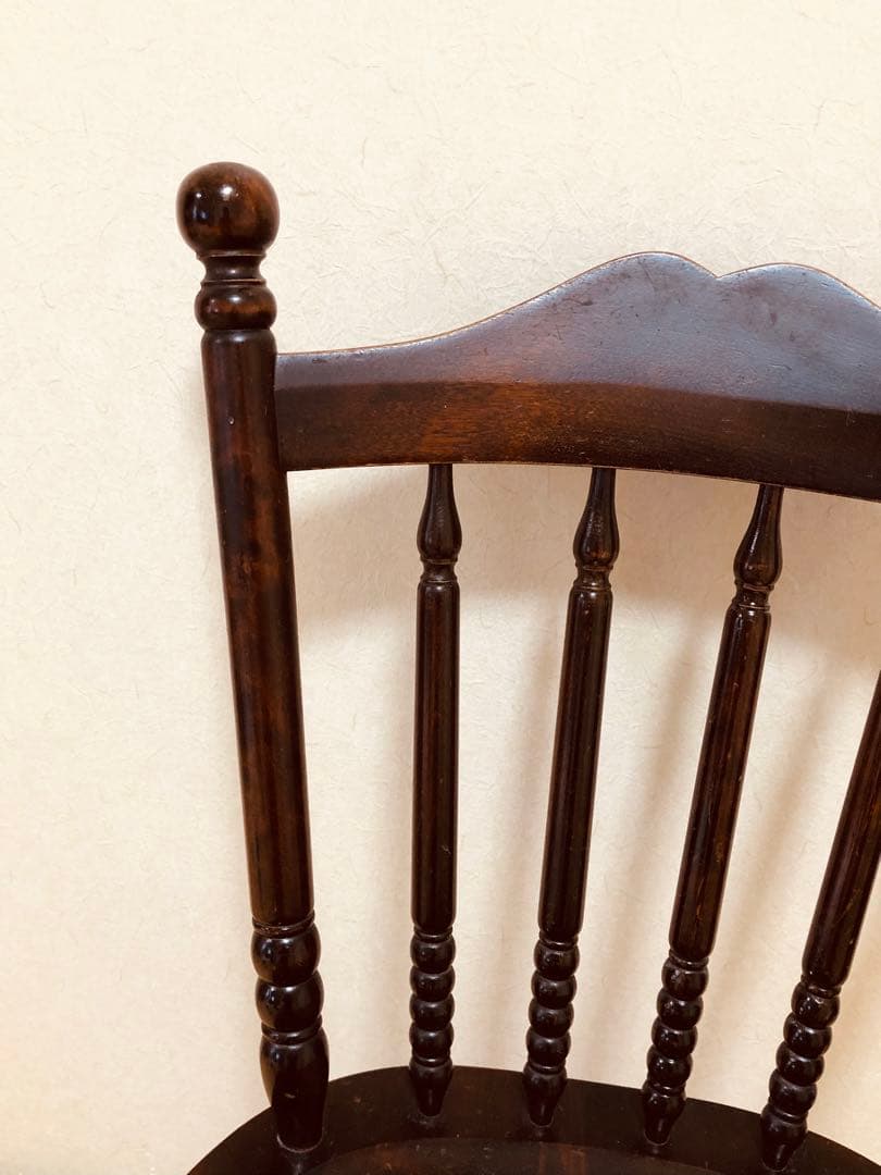 【送料込み】当時物 北海道民芸家具 ダイニングチェアー 2脚あります①