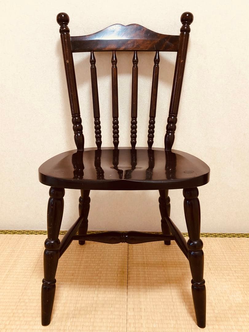 【送料込み】当時物 北海道民芸家具 ダイニングチェアー 2脚あります①