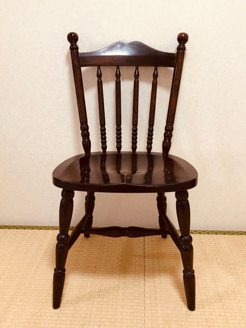 【送料込み】当時物 北海道民芸家具 ダイニングチェアー 2脚あります①