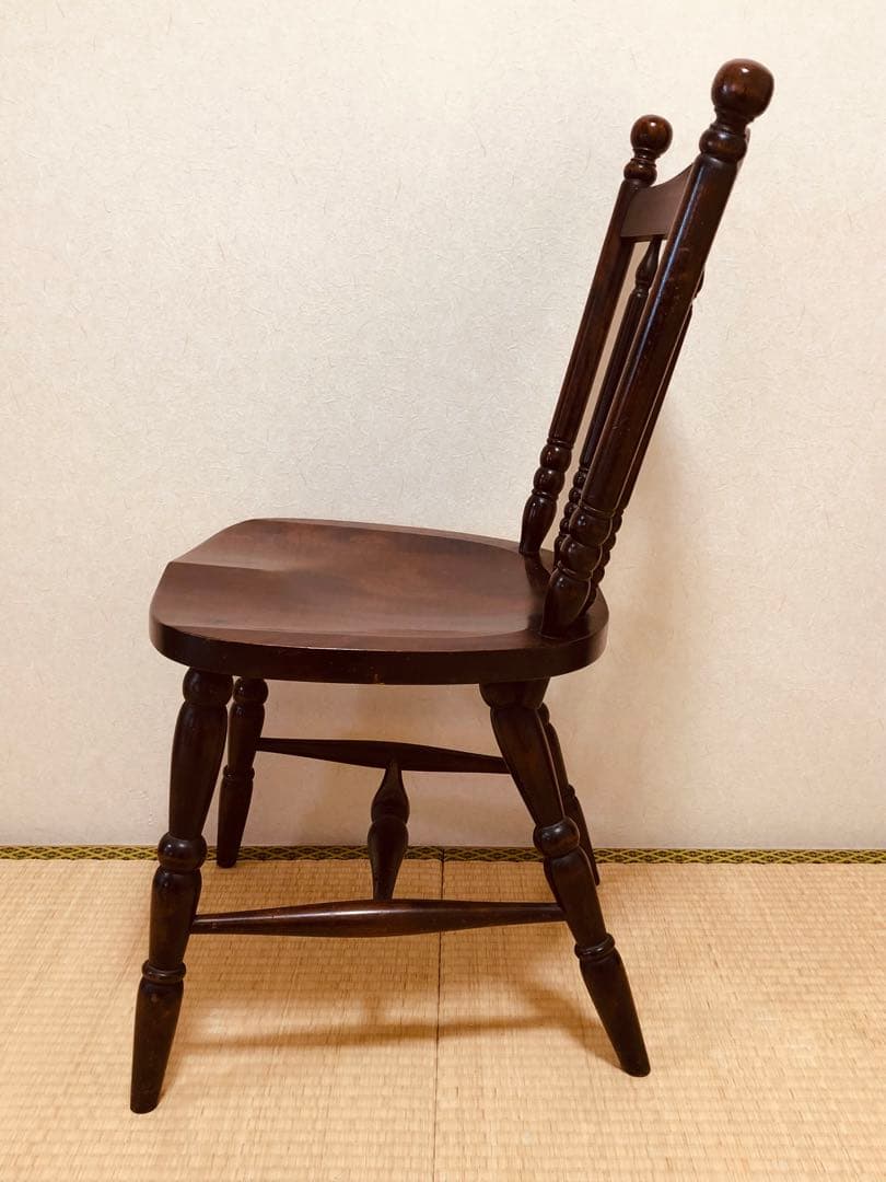 【送料込み】当時物 北海道民芸家具 ダイニングチェアー 2脚あります①