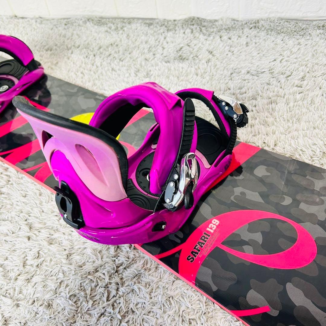 【初心者おすすめ】SAFARI レディース スノーボード セット 139cm