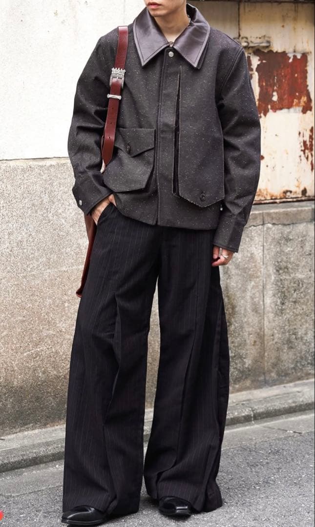 NULLUS PEELED OFF JACKET IN BROWN サイズ1