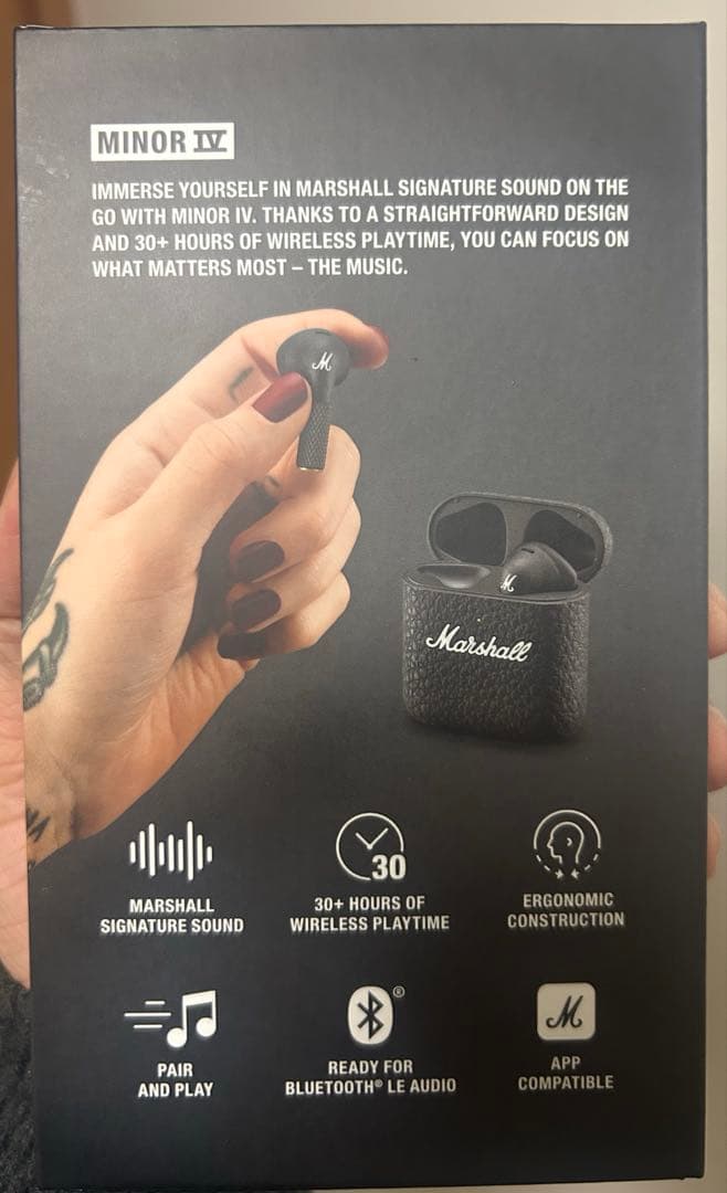 Marshall Minor IV ワイヤレスイヤフォン