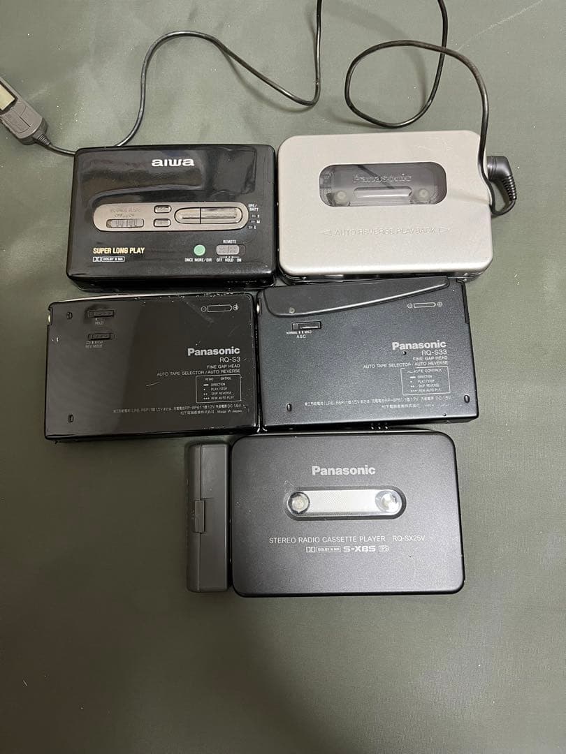 Panasonic /Aiwaカセットプレーヤー　まとめ売り5台