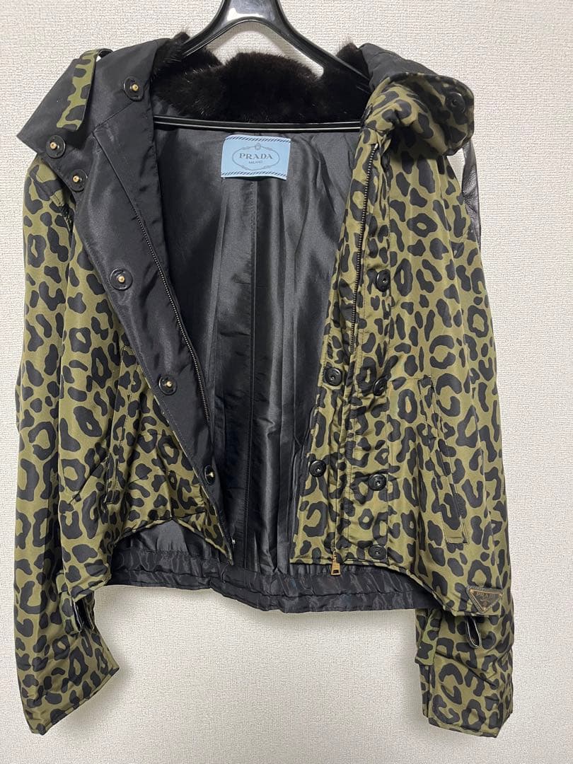 prada レオパードジャケット　サイズ40