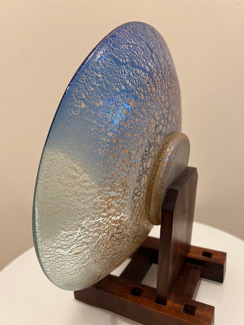 ワイマナロ　琉球ガラス　稲嶺盛吉　大皿