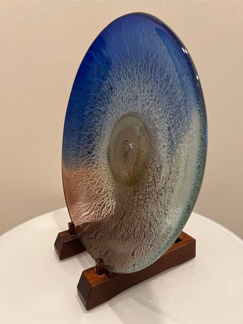 ワイマナロ　琉球ガラス　稲嶺盛吉　大皿